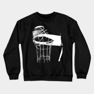 Basketball Hoop Rim Design Crewneck Sweatshirt